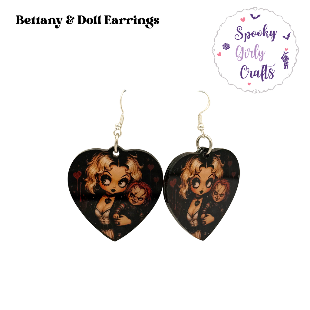 Vamps & Villains Pin-Up Inspired Acrylic Earrings (Multiple Styles)