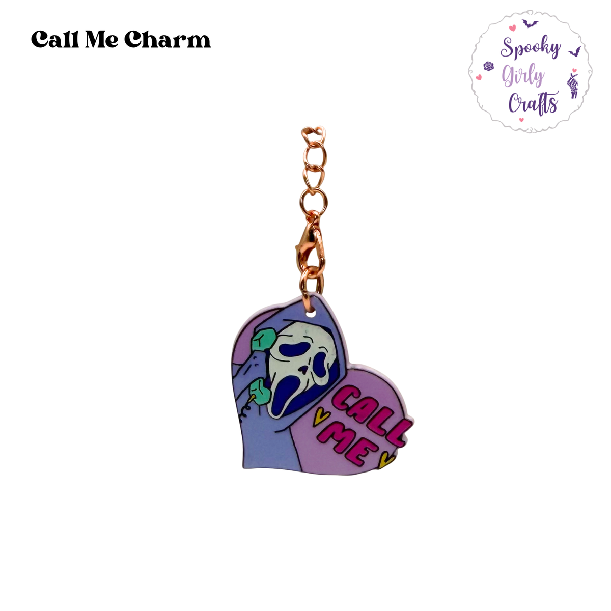 Call Me Acrylic Charm