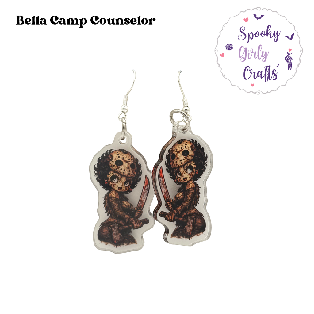 Vamps & Villains Pin-Up Inspired Acrylic Earrings (Multiple Styles)