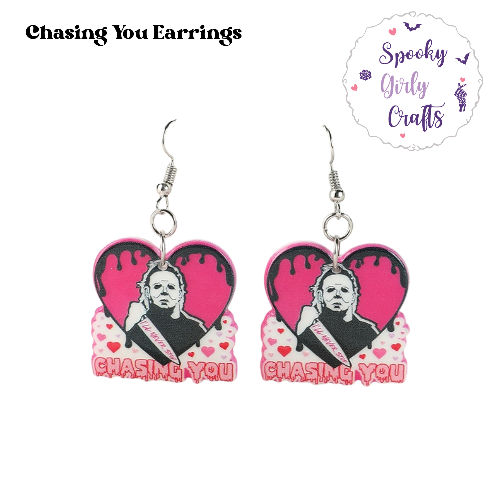 Halloween & Scary Movie Inspired Earrings (Multiple Styles)