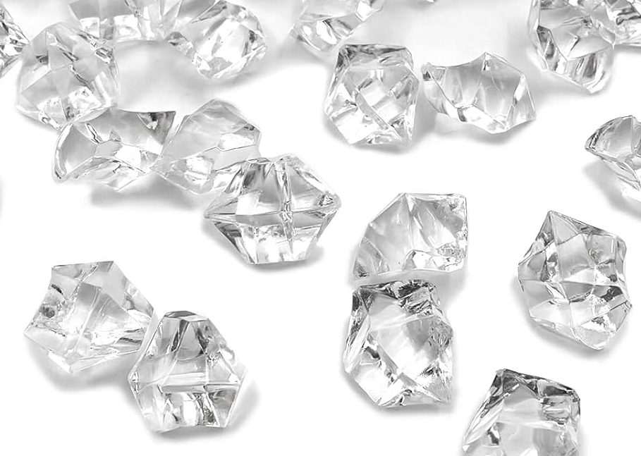 Tapa de plástico con diamantes de imitación