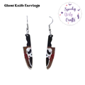 Ghost Knife Scary Movie Inspired Earrings