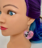 You Make My Heart Race Horror Acrylic Earrings