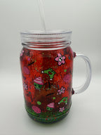 Vaso de lava de 30 oz con goteo de sangre de True Crime