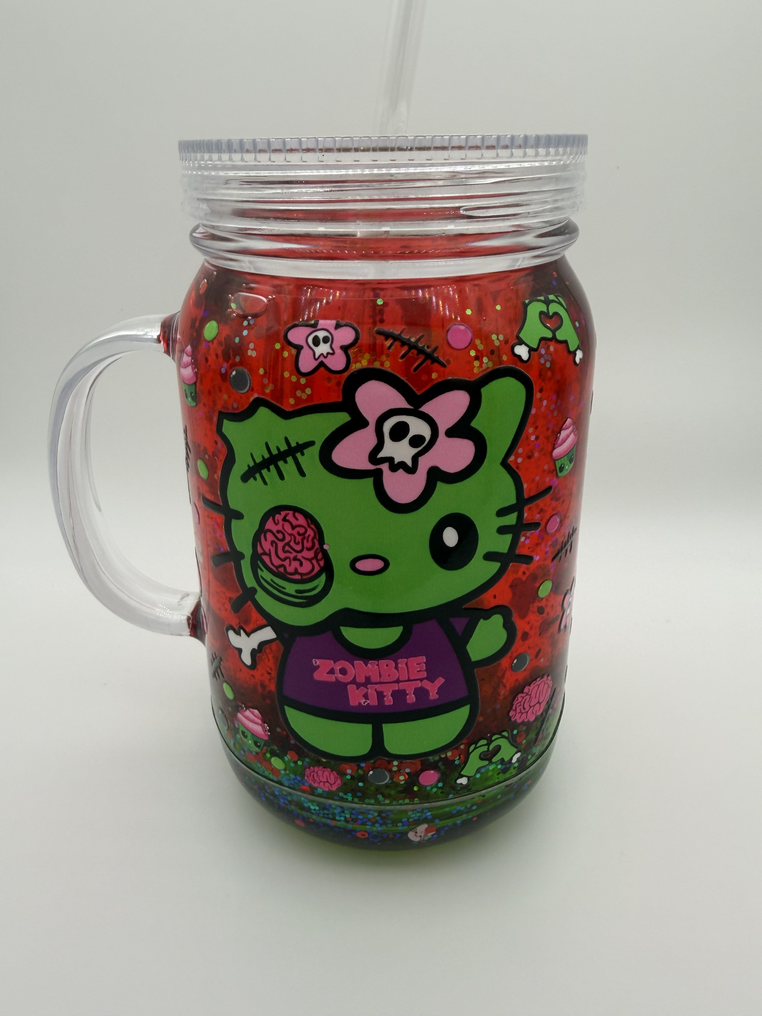 22oz Zombie Kitty "Limeaid" Lava Tumbler