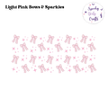 Light Pink Bows & Sparkles Wrap