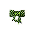 Adorno para popote - Moño con estampado a cuadros (solo como accesorio adicional)