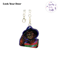 Lock Your Door Horror Acrylic Charm