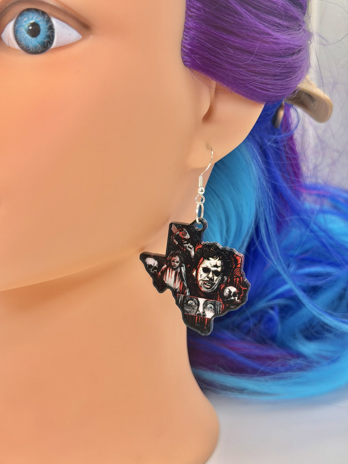 Lone Star Slasher Acrylic Earrings