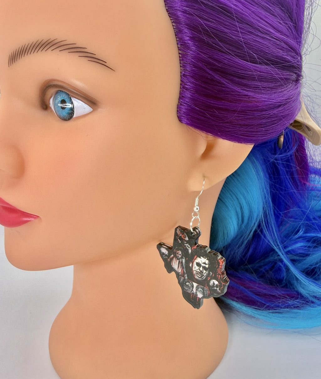 Lone Star Slasher Acrylic Earrings