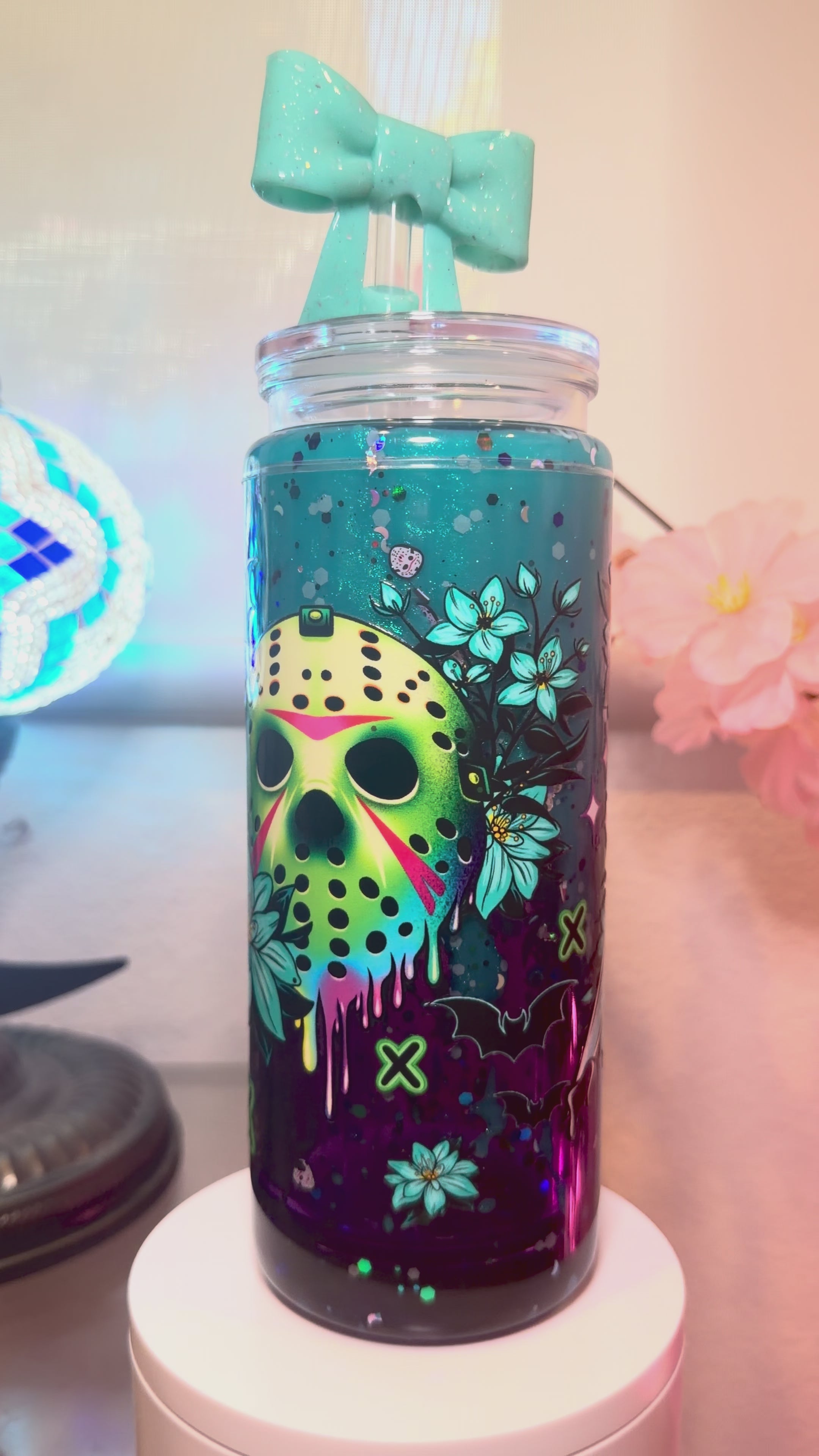 Vaso de globo de nieve de hielo ártico de 473 ml