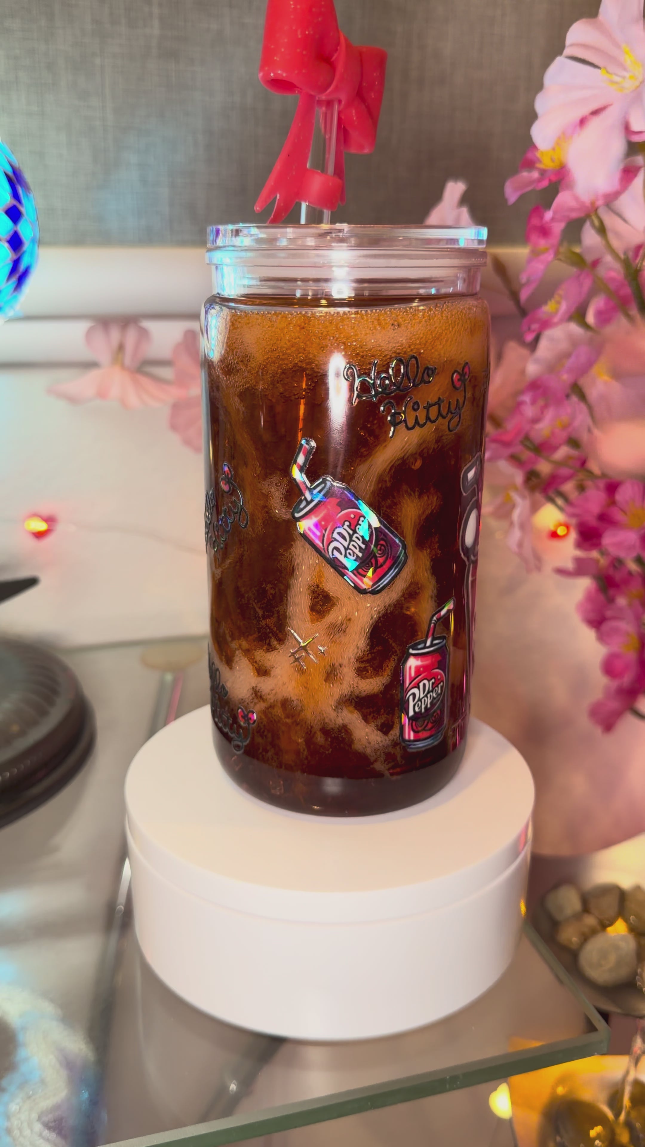 16oz Fizzy Soda Snow Globe Tumbler