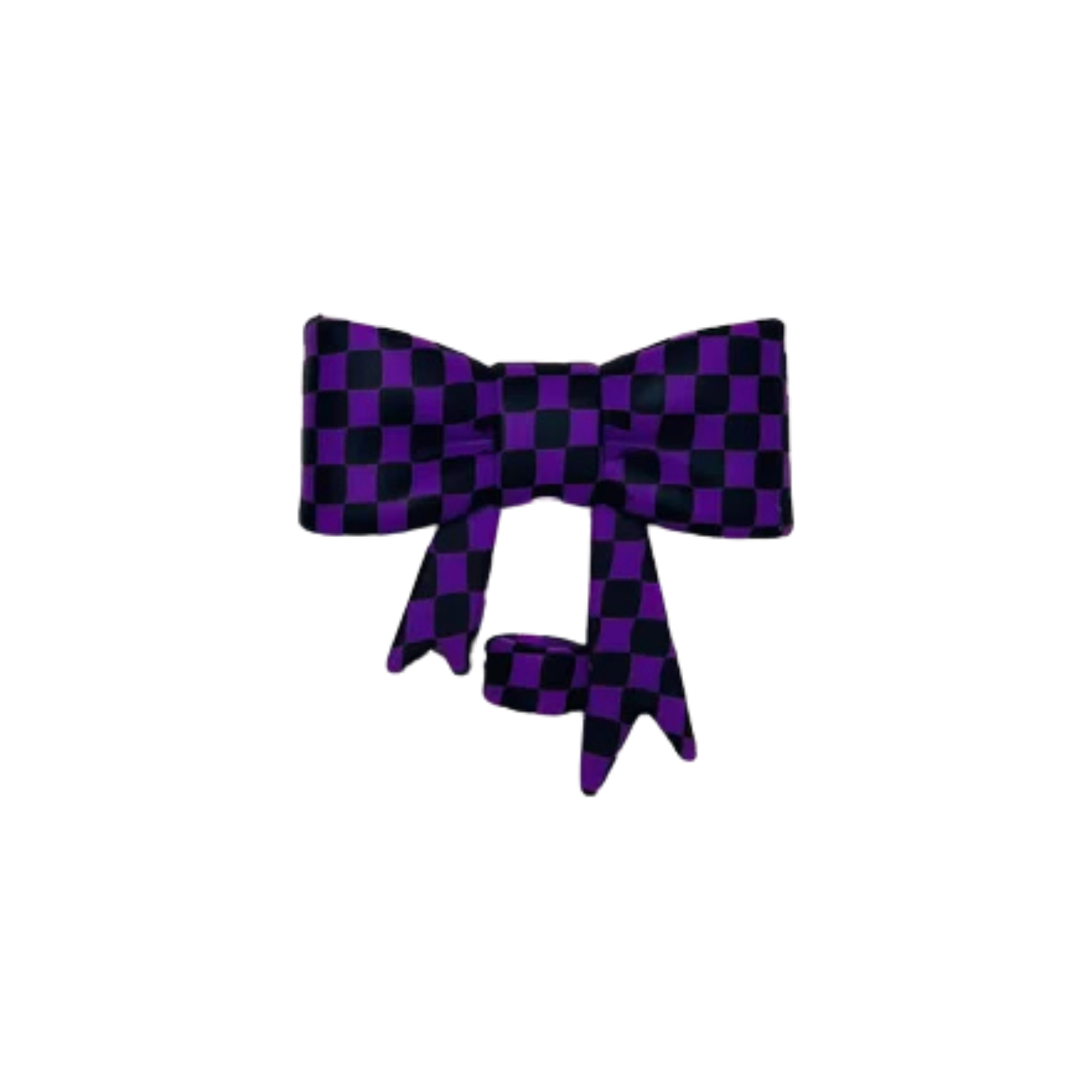 Adorno para popote - Moño con estampado a cuadros (solo como accesorio adicional)