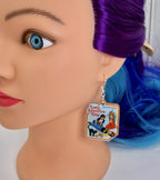 Retro Creepy Kid's Game Acrylic Earrings