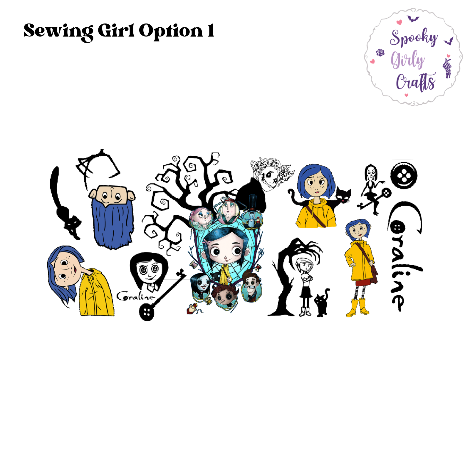 Sewing Girl Wraps (2 Options)