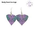 Skelly Peach Acrylic Earrings