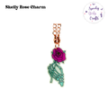 Skelly Rose Acrylic Charm