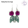 Skelly Rose Acrylic Earrings