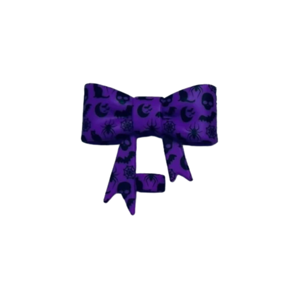 Straw Topper - Halloween Print Bow (Add-On Only)