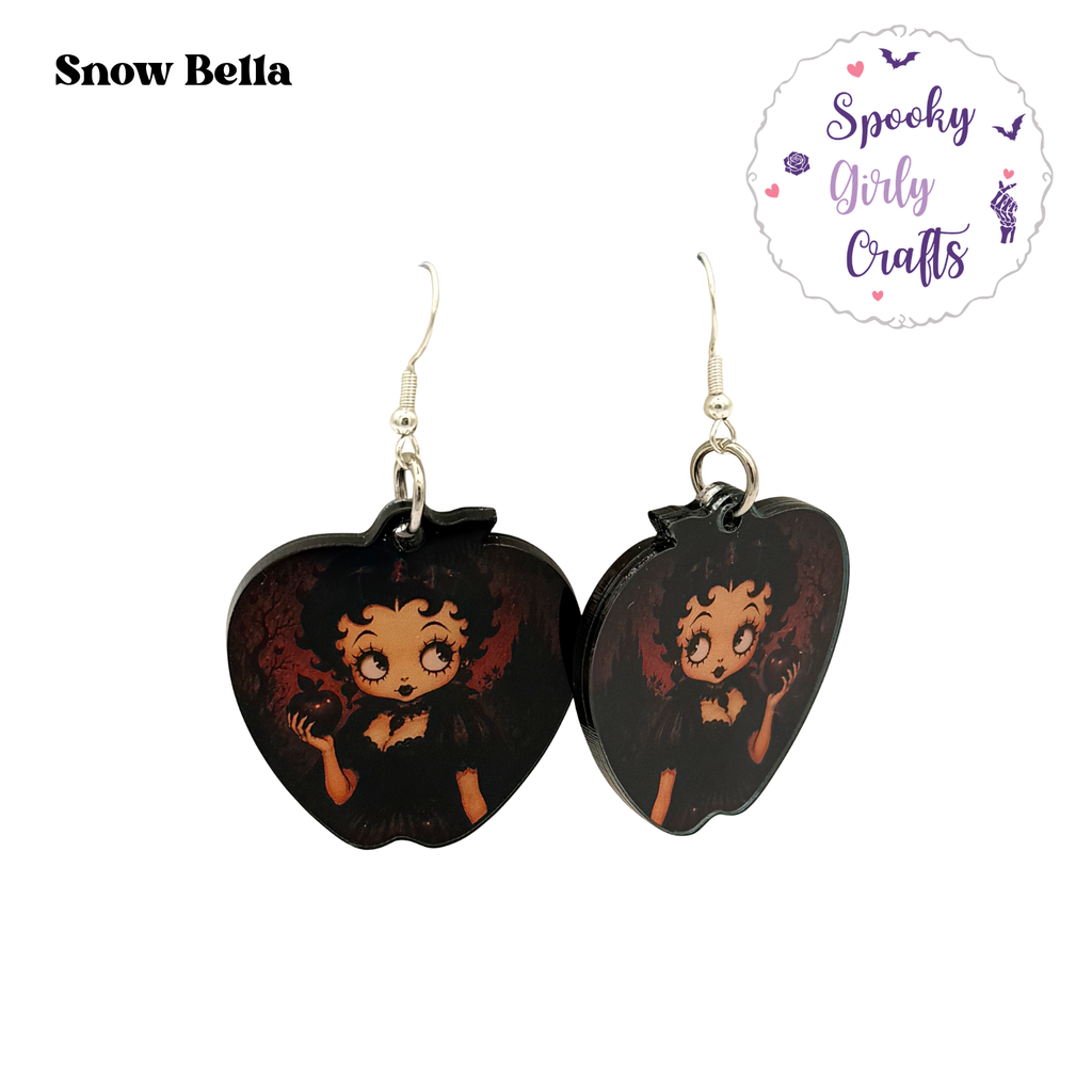 Vamps & Villains Pin-Up Inspired Acrylic Earrings (Multiple Styles)