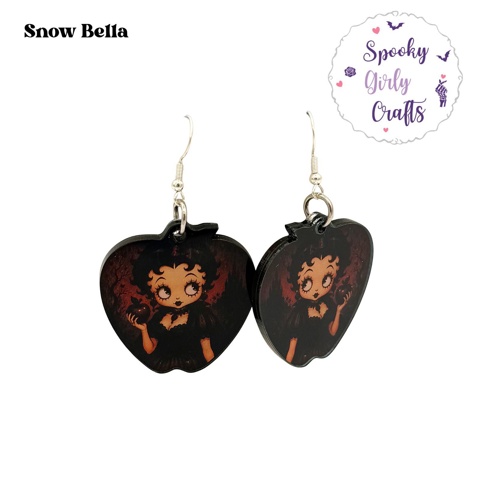 Vamps & Villains Pin-Up Inspired Acrylic Earrings (Multiple Styles)