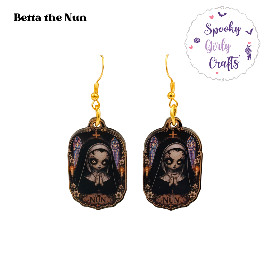 Vamps & Villains Pin-Up Inspired Acrylic Earrings (Multiple Styles)