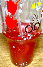 Vaso de lava de 30 oz con goteo de sangre de True Crime